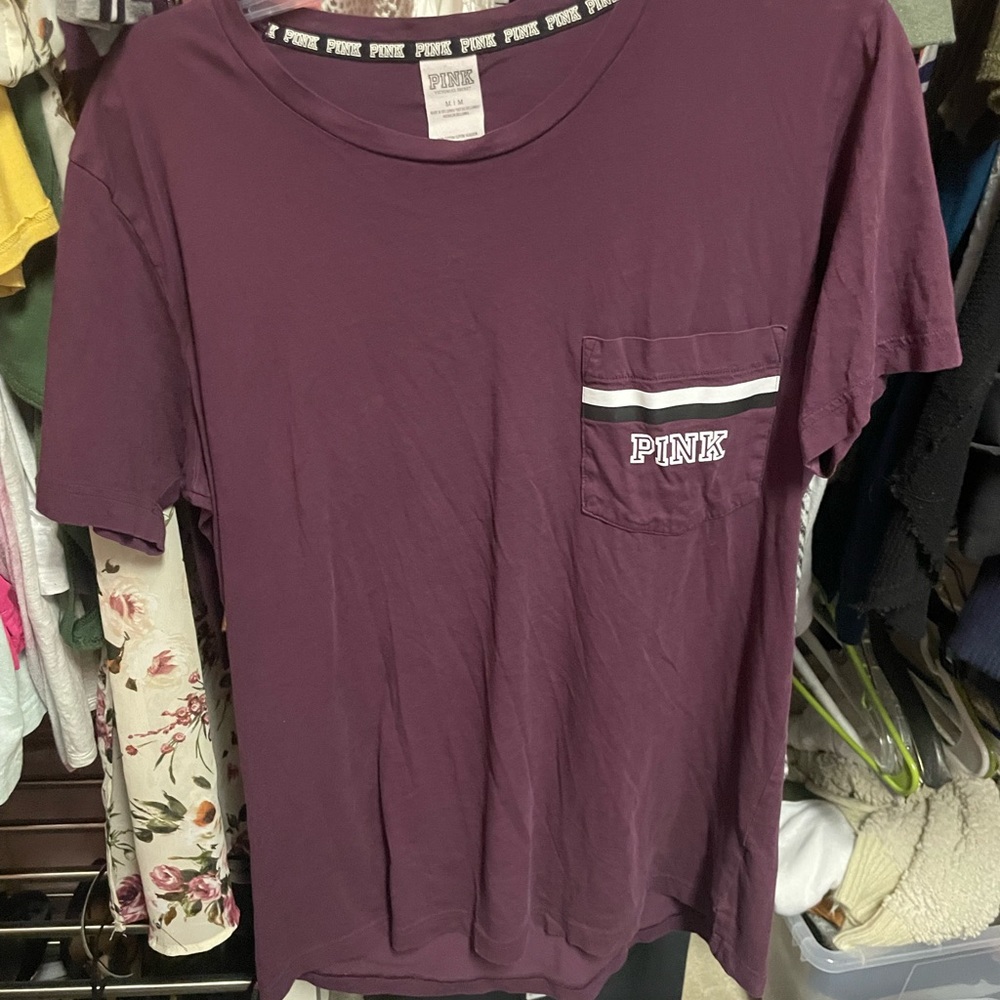 Burgundy PINK Tee